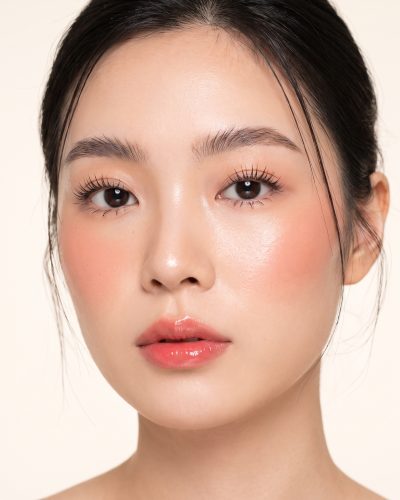 Eyes and brows only, lashes lifted after a Barbie Perm.